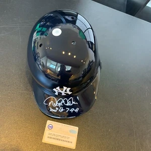 Beautiful Derek Jeter 3000th Hit 7-9-11 Signed Inscribed Baseball Helmet Steiner - Picture 1 of 8