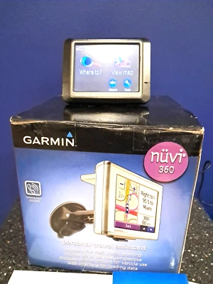 Garmin NUVI 360 3.5-Inch  Portable Personal Travel Assistant GPS W/ Original Box - Image 1 of 4