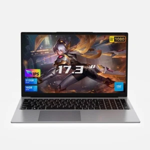 ACEMAGIC Laptop 17.3" 1080P FHD Netbook Intel N97 16GB RAM 512GB M.2 SSD - Picture 1 of 8
