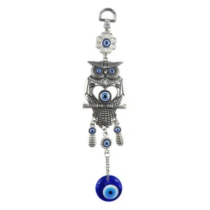 Turkey Blue Evil Eye Flower Owl Amulets Lucky Charm Blessing Wall Hanging Decors - Picture 1 of 4