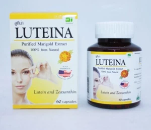 Luteina Eye Vitamins Supplement Purified Marigold extract 60 capsules 1 bottle - Picture 1 of 10