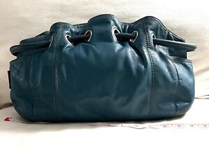 Blue Green Genuine Leather TIGNANELLO Shoulder Bag, Satchel, Handbag Purse