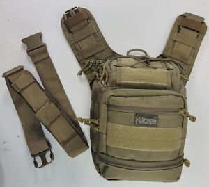 Maxpedition Hard-Use Gear Tactical Shoulder Crossbody Sling Bag Carry Pack Khaki