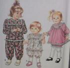 Simplicity Sewing Pattern 7594 Toddler Girl&#39;s Romper Dress Panties 1/2 1 2