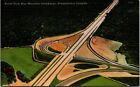 Vtg PA Pennsylvania Turnpike Blue Mountain Interchange Aerial View Postcard