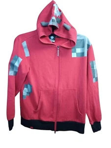 Minecraft Youth Sweater Zipper Red Size Large Mad Engine May 2016 - Picture 1 of 5