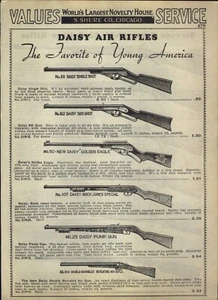 1938 PAPER AD Daisy Air Rifle Pump Gun Repeating Savage Sporter Action Stevens - Picture 1 of 2