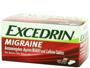 Excedrin Migraine, 300 Caplets Headache Pain Reliever NEW - Picture 1 of 1
