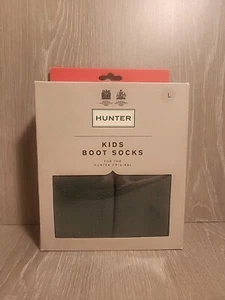 Hunter Kids Unisex Original Boot Socks, Hunter Green, Size Large - Picture 1 of 2