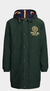 Polo Ralph Lauren Twill Marsh Athletic Division Hooded Parka Coat Size L - Picture 1 of 9