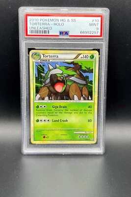 Pokemon PSA 9 MINT Torterra 10/95 Unleashed Holofoil 2010 S#2297 - Image 1 of 2