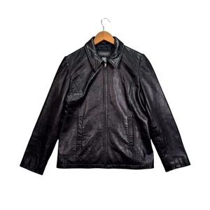 Mujer Banana Republic Cuero Suave Otoño Invierno Moda Chaqueta Abrigo Marrón M - Imagen 1 de 5