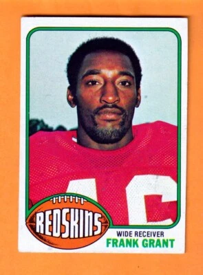 Frank Grant Washington Redskins 1976 Topps #151 Newark New Jersey - Image 1 of 2
