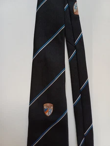 Carl Zeiss Jena Schlips, Krawatte, Stropdas, Necktie 70-er Jahre Schwarz - Bild 1 von 2
