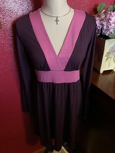 New York & Company Dress Stretch Lovely Purple/Pink Size M Retag Roxy Rose - Picture 1 of 2