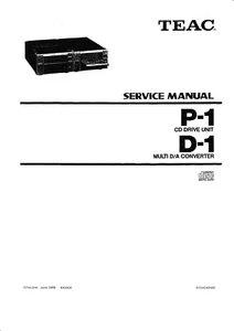 Service Manual-Anleitung für Teac P-1,D-1 - Bild 1 von 1