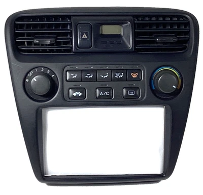 Honda Accord 1998-00 control de clima calefacción de aire acondicionado temperatura radio bisel negro OEM Foto 1 de 4