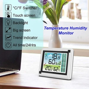 Wireless Digital Thermometer Indoor Outdoor Temperature Humidity Monitor - Picture 1 of 11