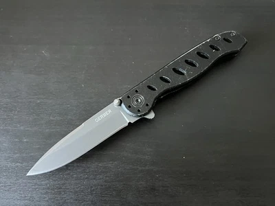 Gerber Evo Jr Pocket Knife Liner Lock Plain Edge Blade - Image 1 of 4