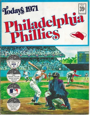 Philadelphia Phillies - 1971 - Official Baseball Album - AUTHENTIC - Image 1 of 4
