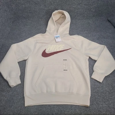 Nike Sudadera Para Hombres Mediana Beige Claro Orewood Marrón Club Polar Sudadera con Capucha Suéter Foto 1 de 4