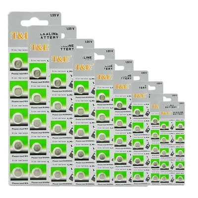 LR44 Battery LR41 LR1130 LR43 LR936 LR754 Battery 1.5V Alkaline Button Coin Cell - Image 1 of 4