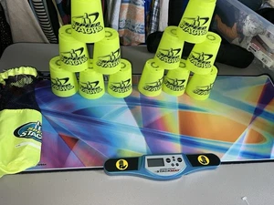 Speed Stacks Set Mat w/ Case, Timer, 12 Cups Bags DVD Instruction official WSSA - Picture 1 of 6