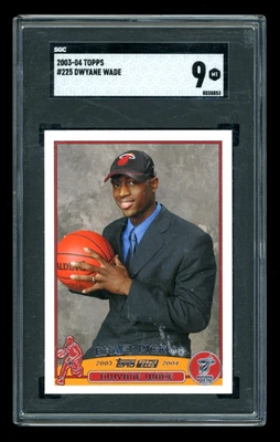 2003-04 Topps #225 Dwyane Wade RC Rookie SGC 9 Mint HEAT - Image 1 of 2