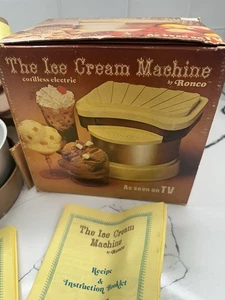 Máquina de helados eléctrica Ronco vintage - años 70 - caja original - nunca usada - Imagen 1 de 5