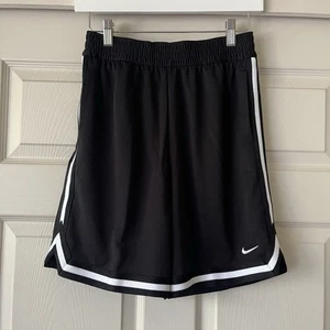 Nike DriFit DNA Basketball Shorts Black/White Boys Size L Loose Fit NWT - Picture 1 of 7