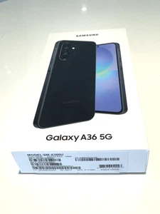 Samsung Galaxy A36 5G SM-A366U 128GB Black Unlocked Phone Smartphone NEW - Picture 1 of 5