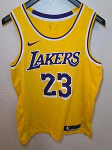 Lebron James Los Angeles Lakers Trikot NBA Basketball Swingman Nike gelb Gr. L - Bild 1 von 4