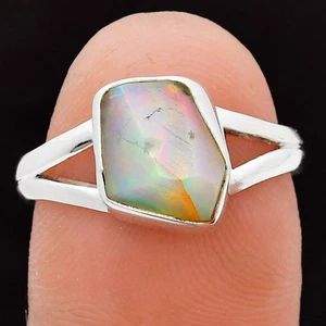 Premium Qualität Äthiopischer Opal grob 925 Sterling Silber Ring Gr.8 Schmuck R-1002 - Bild 1 von 5