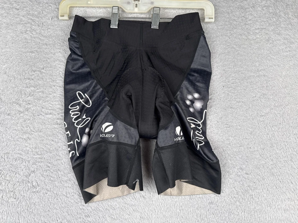 Voler Cycling Shorts Womens Medium Black Padded Chamois Vail Paw Print Graphic - Imagem 1 de 4