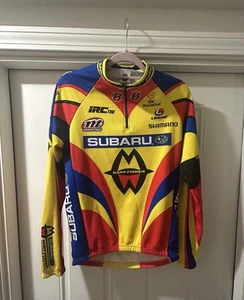 Subaru Gary Fisher Quarter Zip Long Sleeve Cycling Jersey Men L - Picture 1 of 3