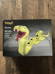 Spirit Halloween 20 Ft. Light-Up Snake Inflatable Decoration - Picture 1 of 9