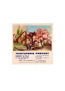 BUVARD / BLOTTING PAPER TEINTURERIE PREVOST CLEANERS / HENRY & FILS ORLEANS - Imagen 1 de 2