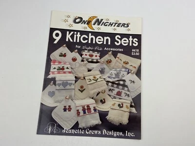 Jeanette Crews Design One Nighters Kitchen Sets  Cross Stitch Pattern Booklet - Image 1 of 2