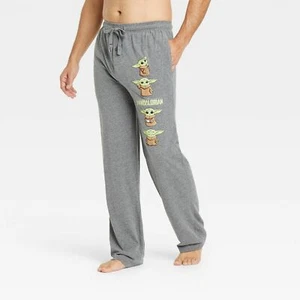 NWT Baby Yoda Pajama Pants Sleep Star Wars Mandalorian Men's Women S M L XL - Picture 1 of 4