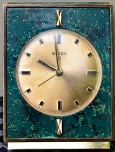 Tisch Uhr Wecker - SWIZA - Swiss made ~70er Sammlerstück ART DECO - Bild 1 von 2