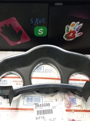 2013 Dodge Avenger velocímetro moldura painel acabamento surround 2010 2011 2012 2014 - Imagem 1 de 4