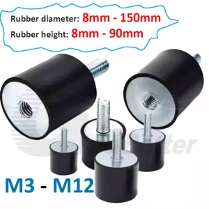 Gummipuffer Schwingungsdämpfer Stoßdämpfer Anti Vibration Gewinde M3 M4 M5 - M12 - Bild 1 von 103