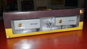 ATHEARN HO UPS 28' WEDGE TRAILERS W/ DOLLY ATH29040 NEW IN BOX - Picture 1 of 2