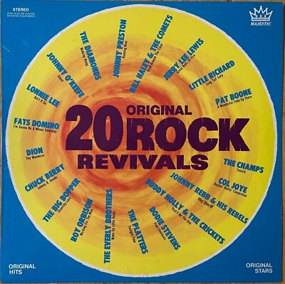 CHUCK BERRY/FATS DOMINO/ROY ORBISON/OTHERS 20 Original Rock Revivals OZ MAJESTIC - Image 1 of 3