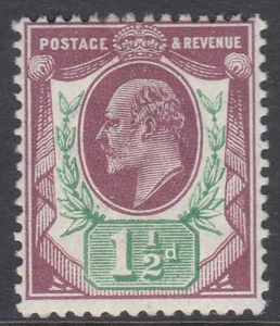 Sg 287 Spec M10(1) 11/2d rosso viola e verde brillante Somerset House MONTATO COME NUOVO - Foto 1 di 1