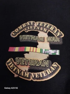 Sudadera negra para hombre Combat Veteran Vietnam 2XL 50-52 - Imagen 1 de 9