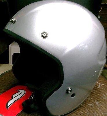 Nuevo de Lote Antiguo - Casco Fulmer 3/4 Cara Abierta, AF-S77, Plateado, Snell/DOT (S) Foto 1 de 4