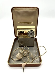 Vintage Motorola sechs Transistor Radio mit Etui & Ohrstöpsel Modell X21 - Bild 1 von 4