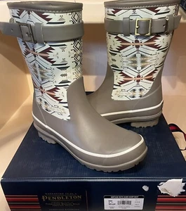 Womens Size 7 Pendleton Heritage White Sands Short Boots (h13004) - Picture 1 of 5