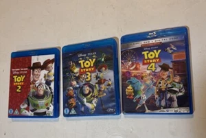 Disney Pixar Toy Story 2-3-4 Blu-Ray DVD’S - Picture 1 of 2